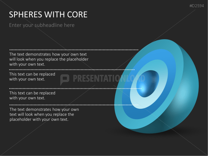 3D Spheres - with core