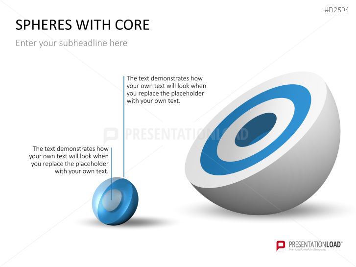 3D Spheres - with core