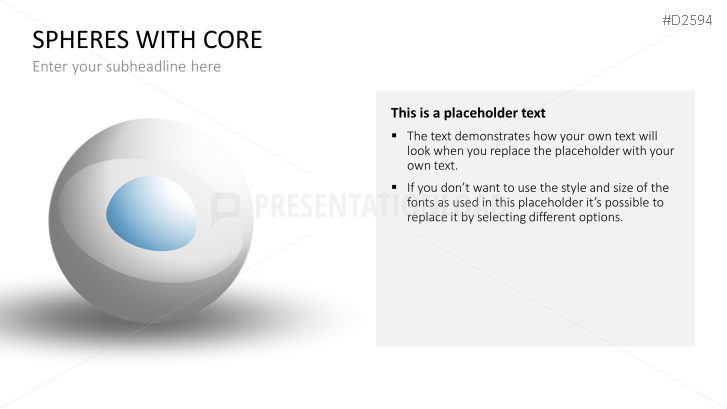 3D Spheres - with core