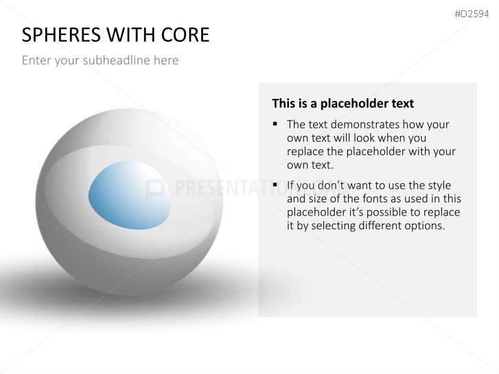 3D Spheres - with core