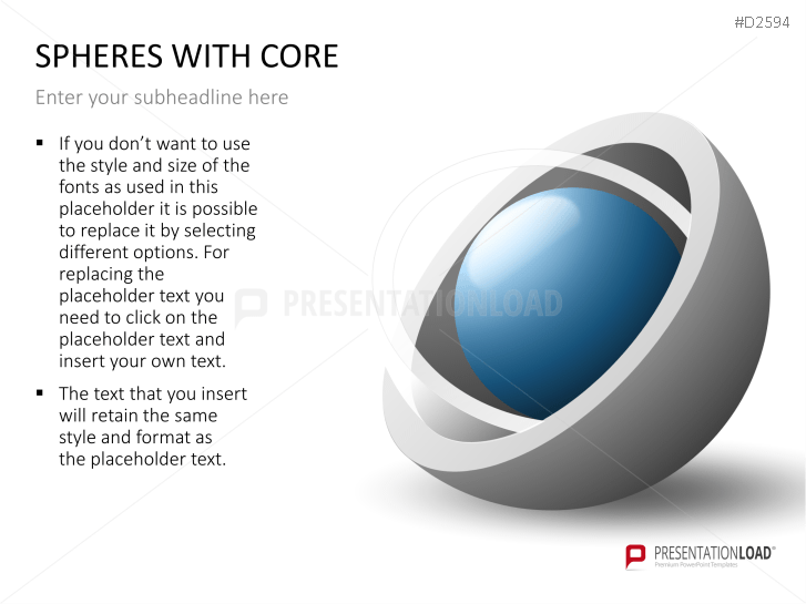 3D Spheres - with core