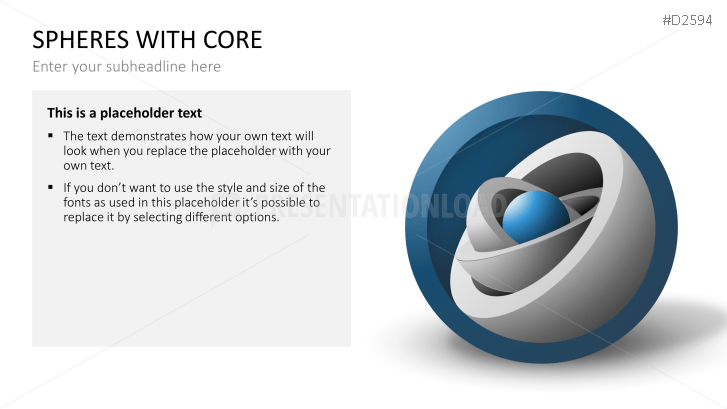 3D Spheres - with core