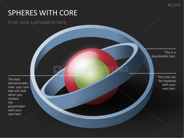 3D Spheres - with core