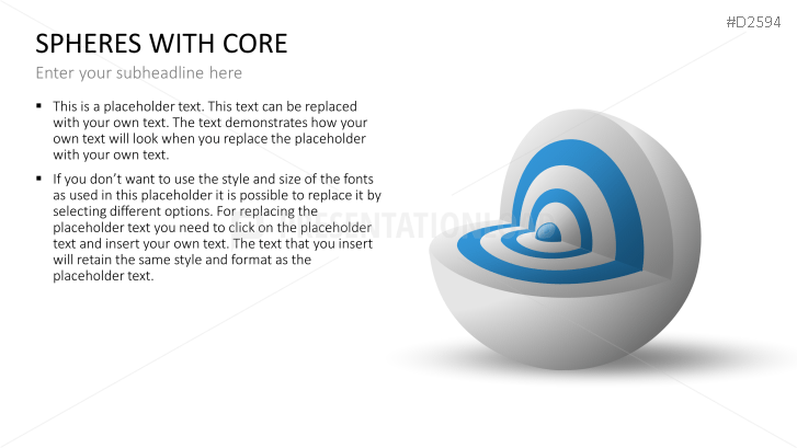 3D Spheres - with core