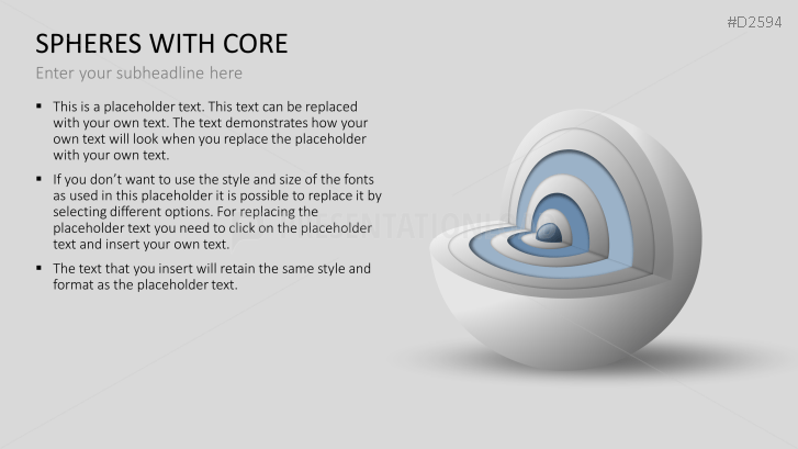 3D Spheres - with core