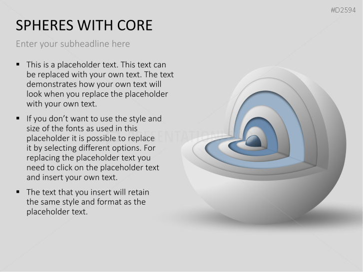 3D Spheres - with core
