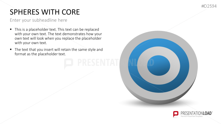 3D Spheres - with core