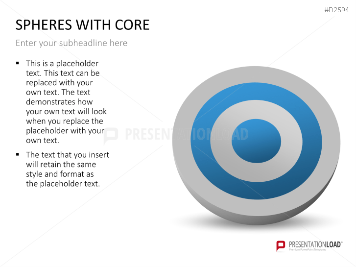3D Spheres - with core