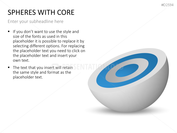 3D Spheres - with core