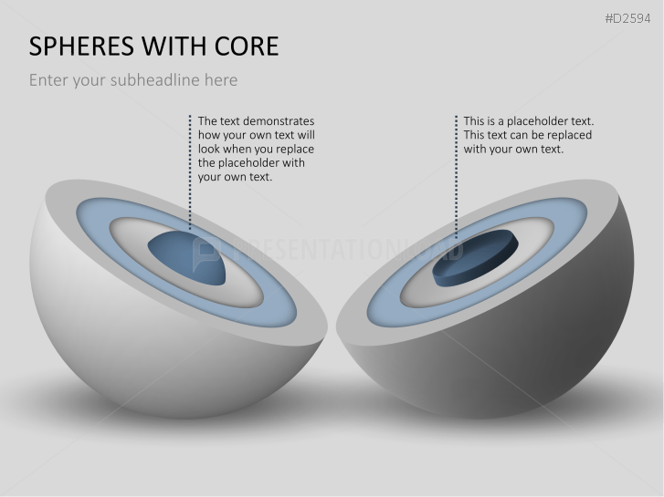 3D Spheres - with core
