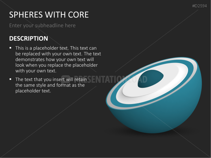 3D Spheres - with core