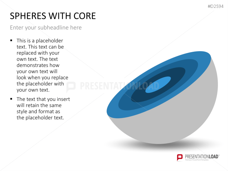 3D Spheres - with core