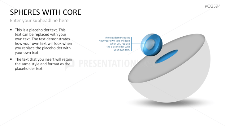 3D Spheres - with core