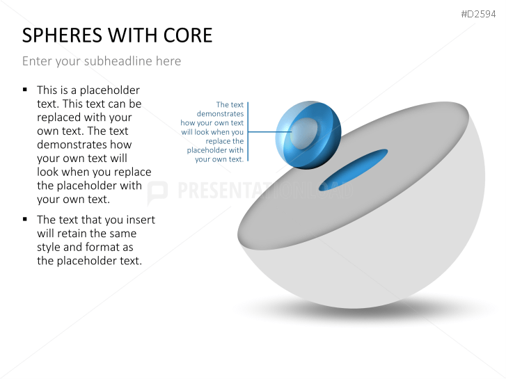 3D Spheres - with core