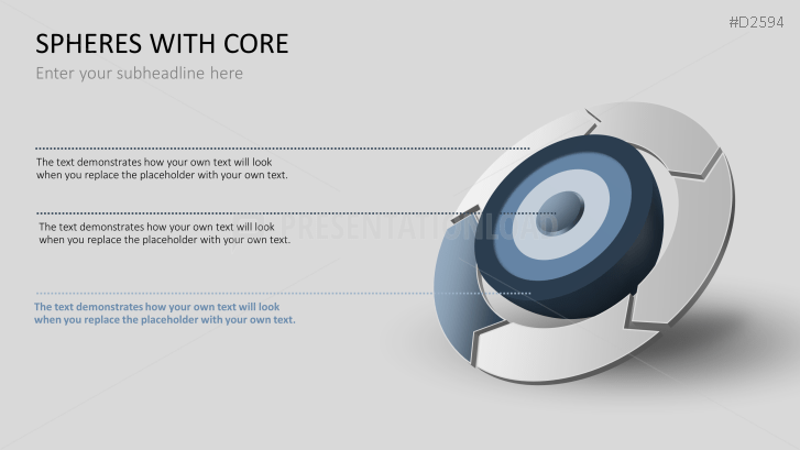 3D Spheres - with core