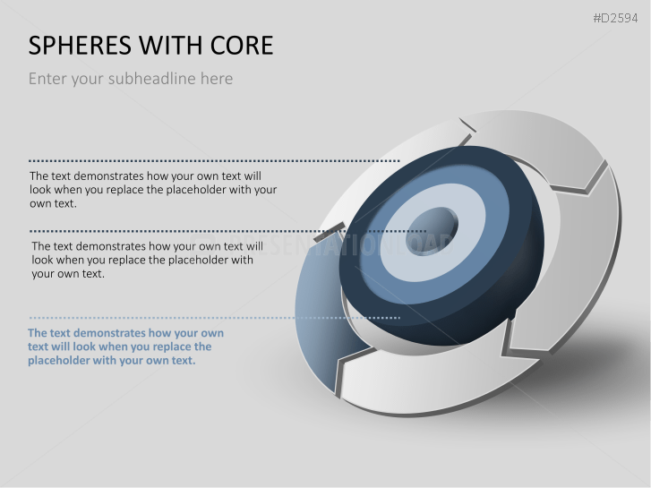 3D Spheres - with core