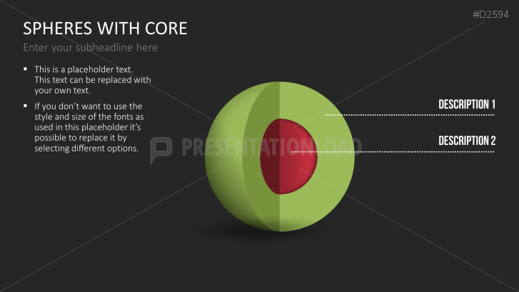 3D Spheres - with core