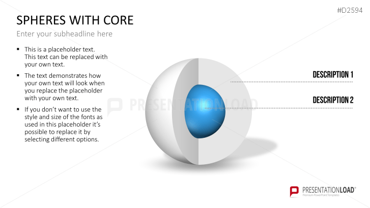 3D Spheres - with core