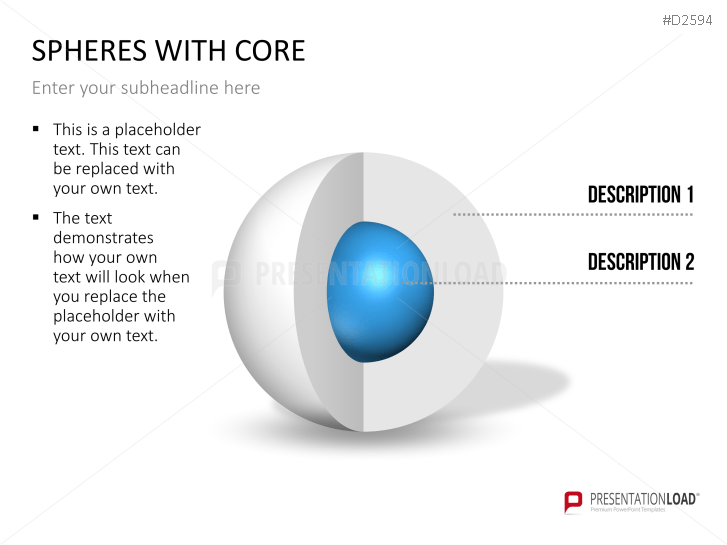 3D Spheres - with core