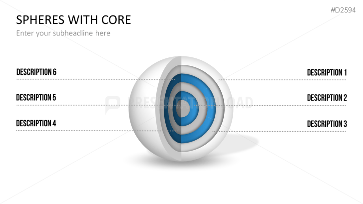 3D Spheres - with core