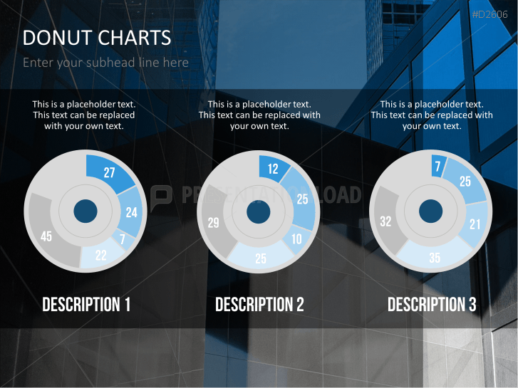 Donut Charts PowerPoint Template