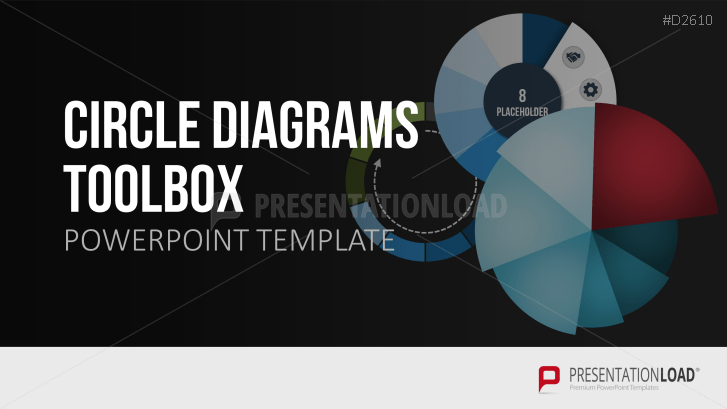 Kreisdiagramme Toolbox Powerpoint Vorlage Presentationload