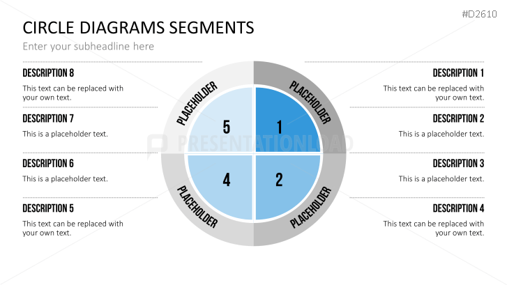 Circle Diagrams PowerPoint Template - Segments