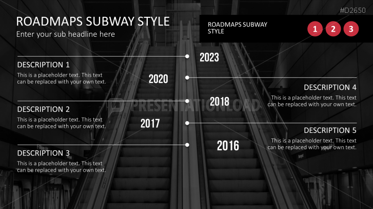 Roadmaps Subway Style | PowerPoint Templates | PresentationLoad