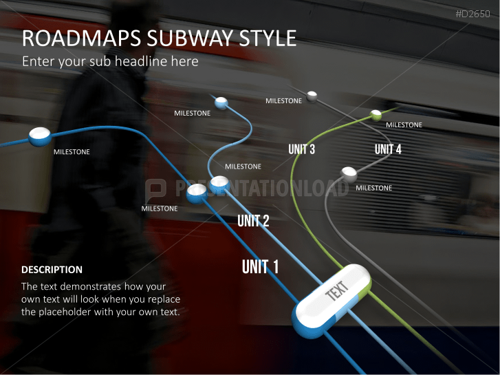 Roadmaps Subway Style | PowerPoint Templates | PresentationLoad