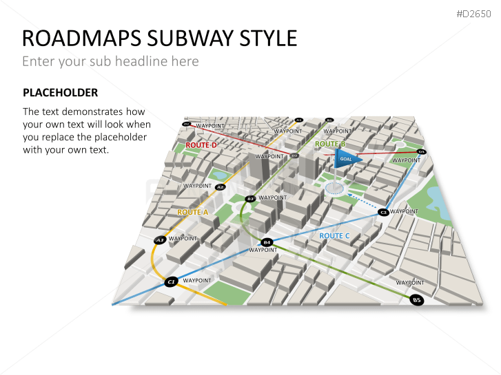 Roadmaps Subway Style Powerpoint Template Presentationload
