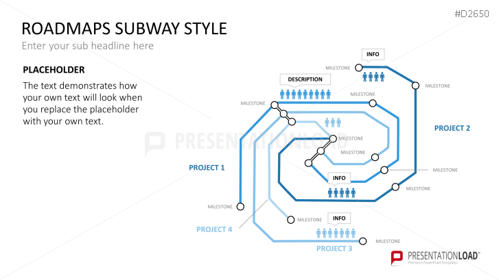 Roadmaps Subway Style Powerpoint Template Presentationload