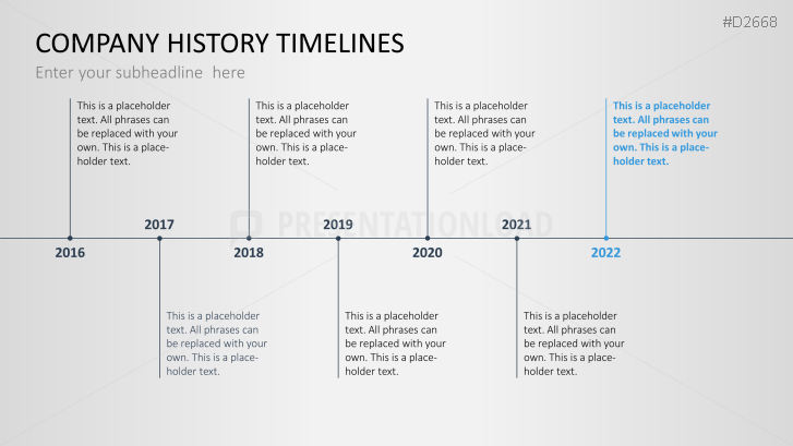 Company History Timelines | PowerPoint Template