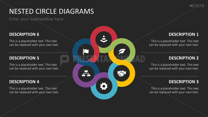 Nested Circle Diagrams PowerPoint Template