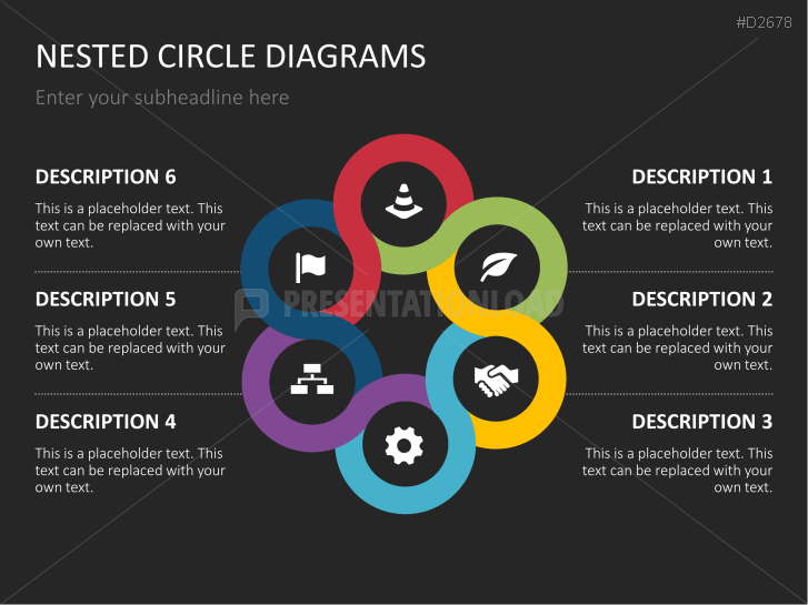 Nested Circle Diagrams PowerPoint Template