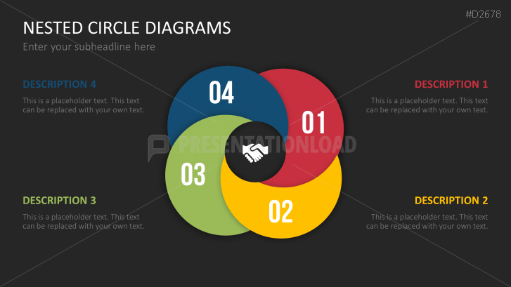 Nested Circle Diagrams PowerPoint Template