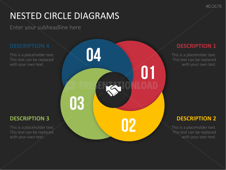 Nested Circle Diagrams Powerpoint Template