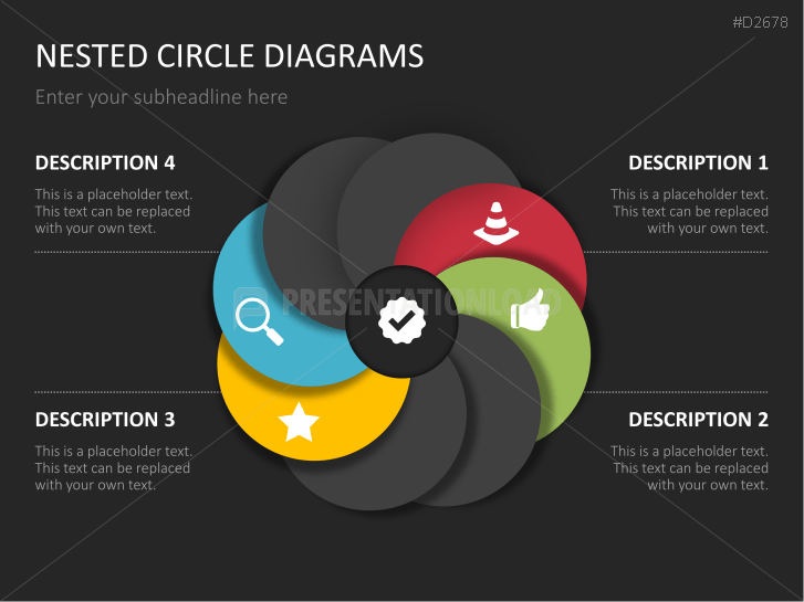 Nested Circle Diagrams PowerPoint Template