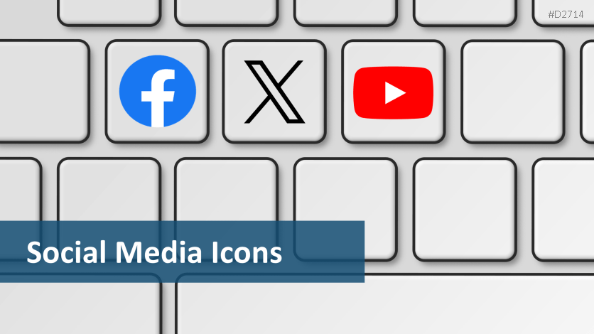 Social Media Icons Keyboard