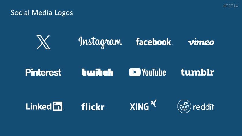 Social Media Icons Keyboard