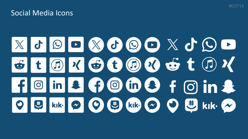 Social Media Icons Keyboard