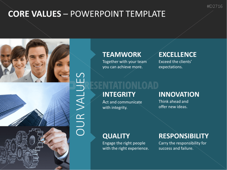 Company Core Values PowerPoint Template