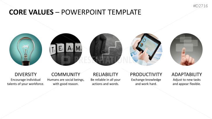 Company Core Values PowerPoint Template