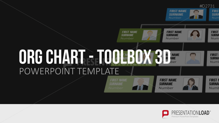 Organigramm Toolbox 3d Powerpoint Vorlage Presentationload