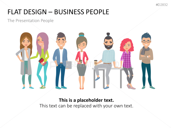 Flat Design – Business People | PowerPoint Templates | PresentationLoad