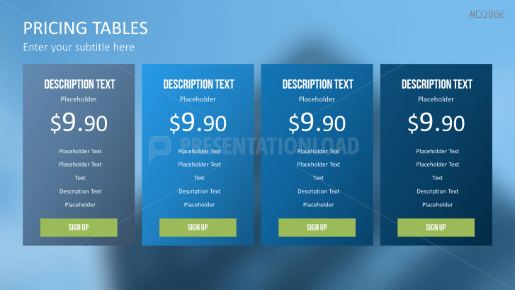 Pricing Tables