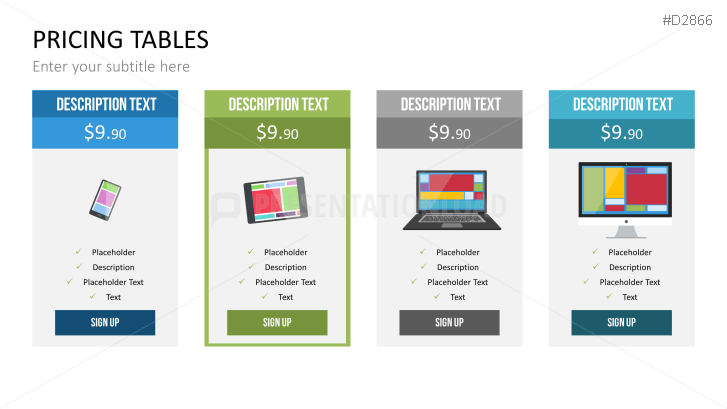 Pricing Tables