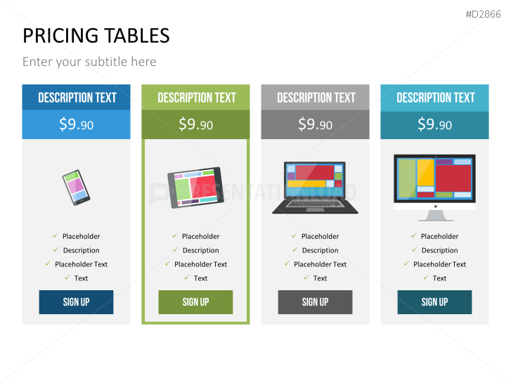 Pricing Tables