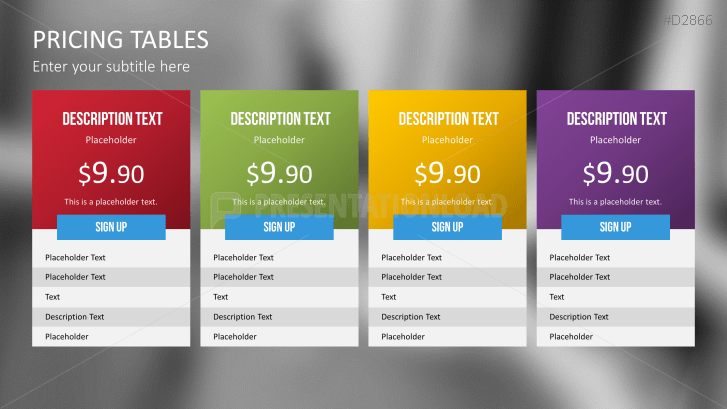 Pricing Tables