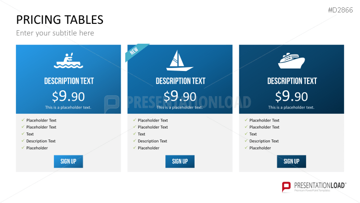 Pricing Tables