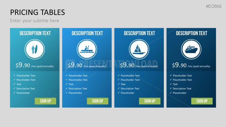 Pricing Tables